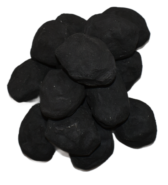14 Gas fire replacement ceramic refractory small cast coals (BLACK)