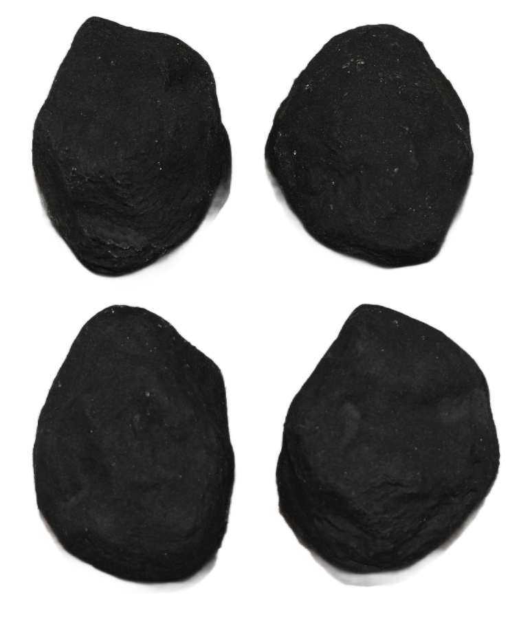 14 Gas fire replacement ceramic refractory small cast coals (BLACK)
