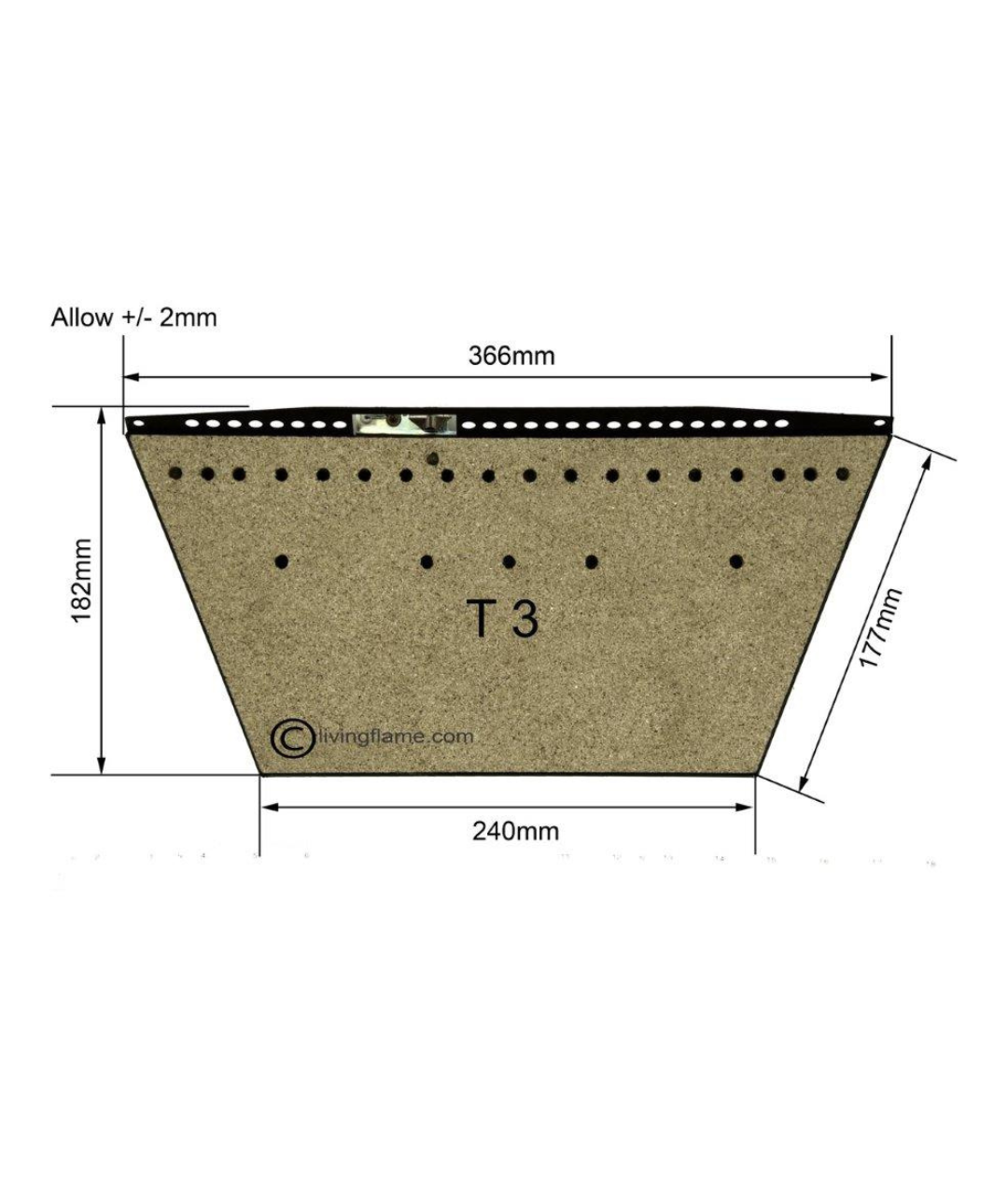 16" T3 Inset Gas Fire