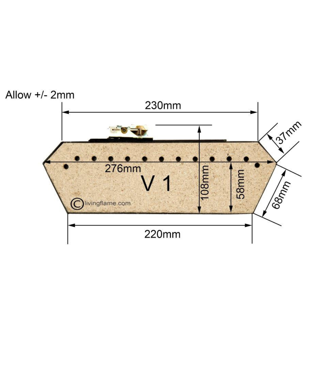 16" V1 Inset Gas Fire
