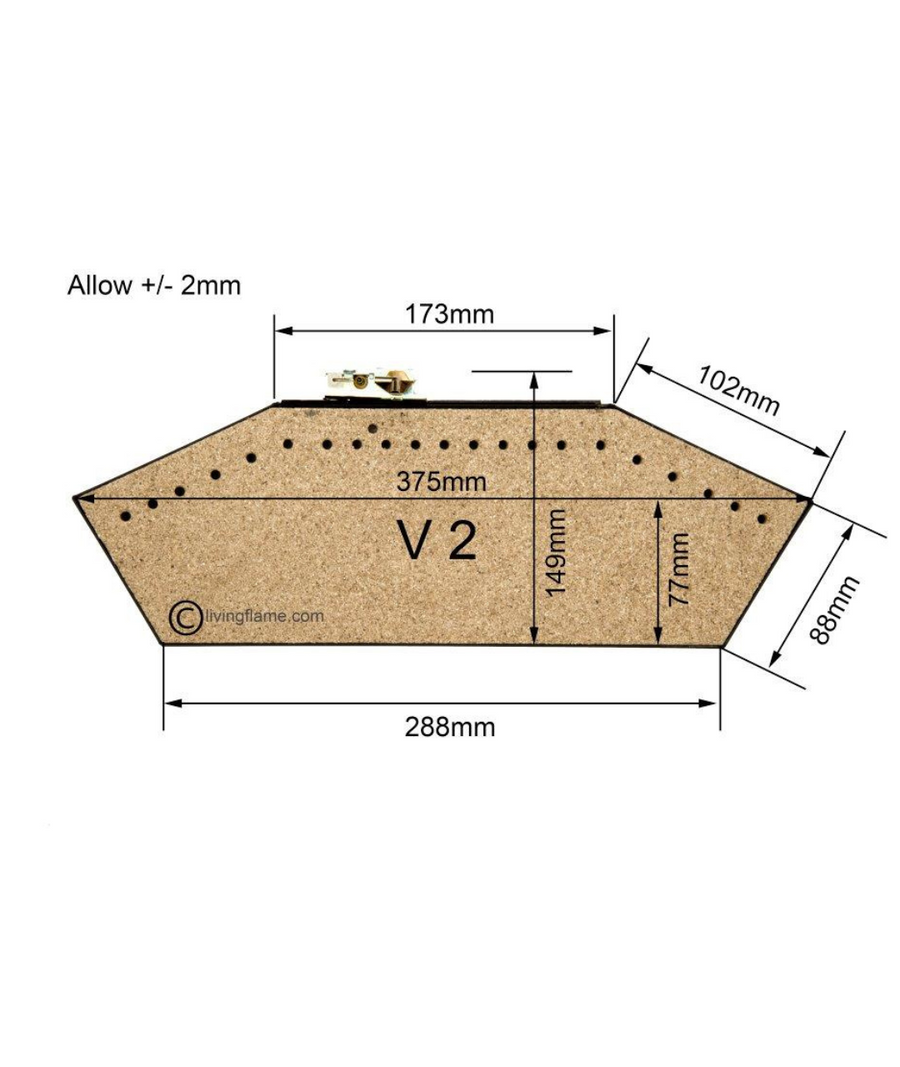 16" V2 Inset Gas Fire