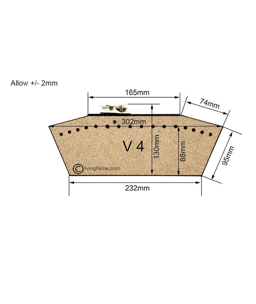 16" V4 Inset Gas Fire