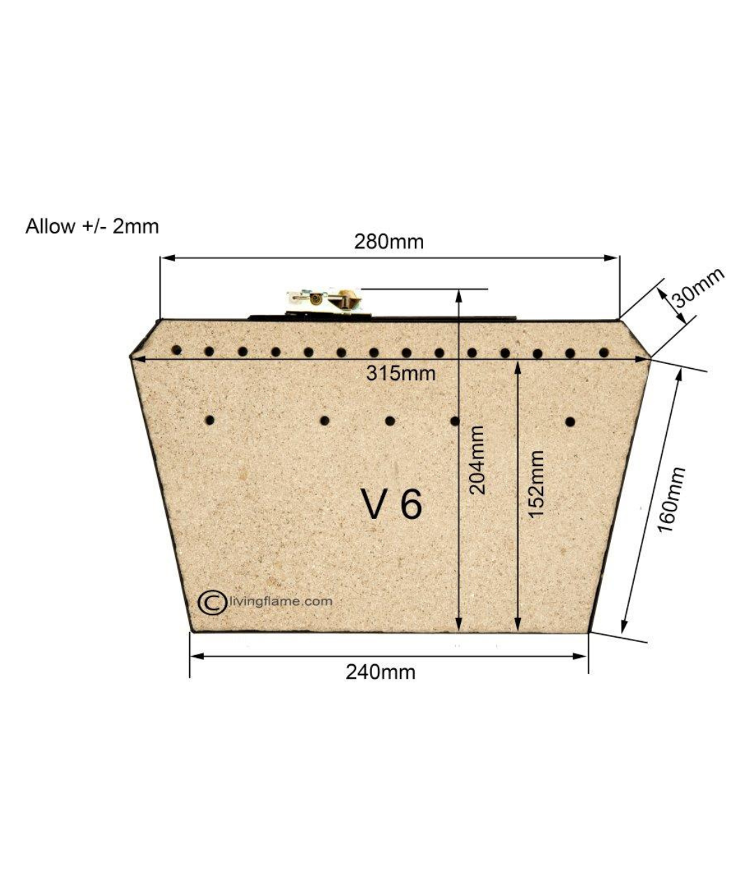 16" V6 Inset Gas Fire