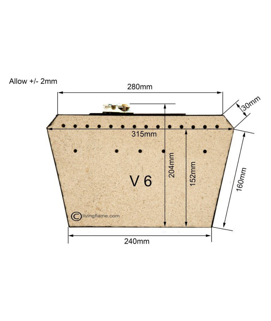 16" V6 Inset Gas Fire