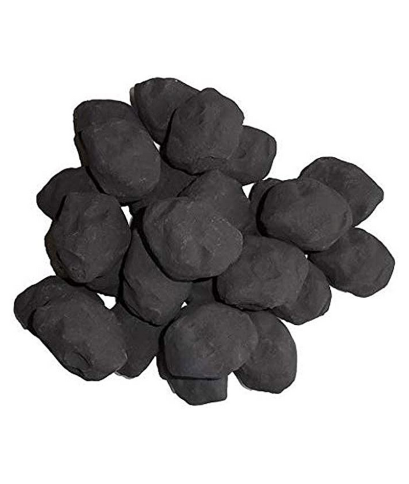 14 Gas fire replacement ceramic refractory small cast coals (BLACK)