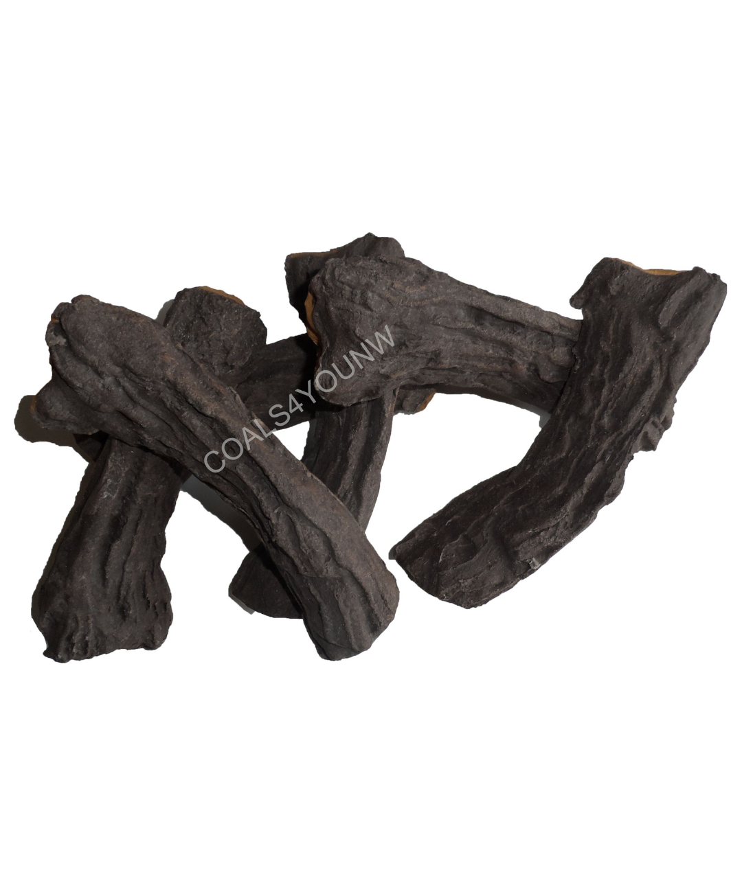 Ceramic artificial gas fire logs