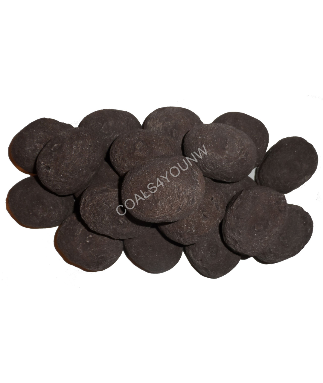 Ceramic gas fire pebbles in a pack