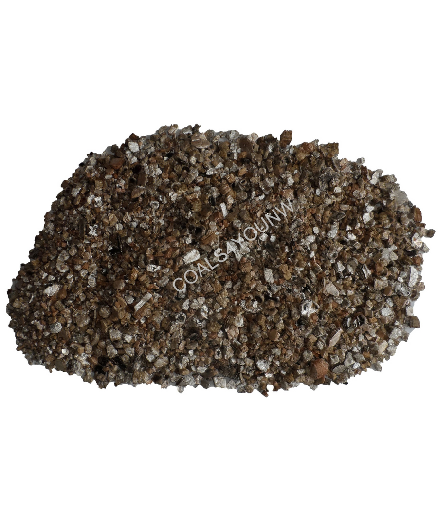 Loose vermiculite granules for gas fire base