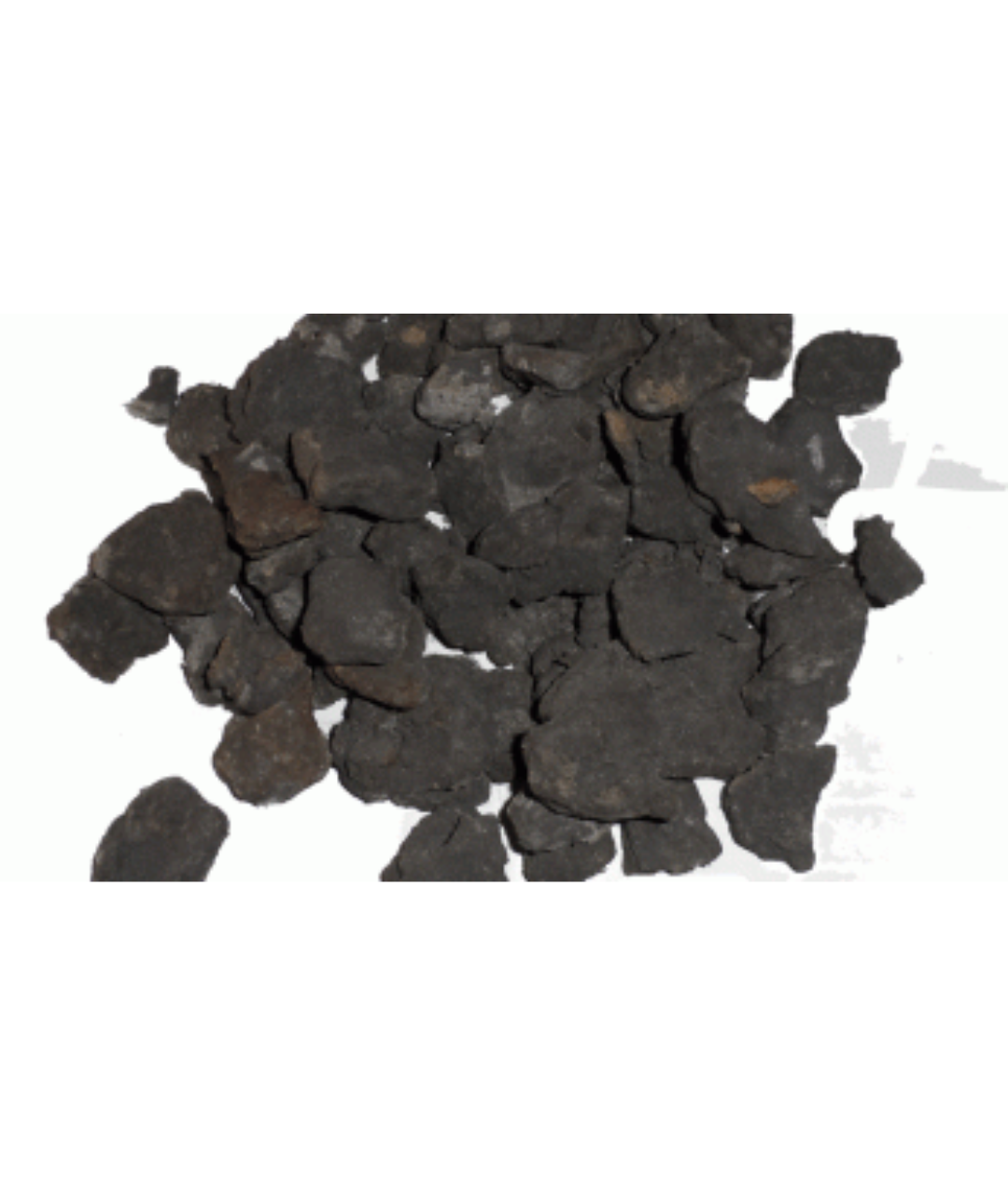 Black ceramic fibre glowing embers for gas fires