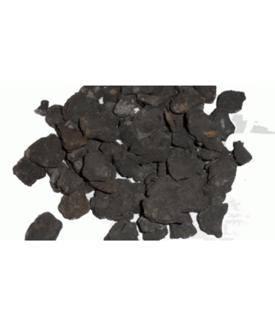 Black ceramic fibre glowing embers for gas fires