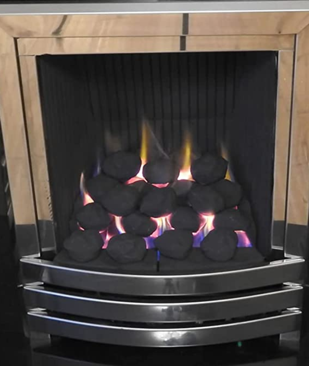 14 Gas fire replacement ceramic refractory small cast coals (BLACK)