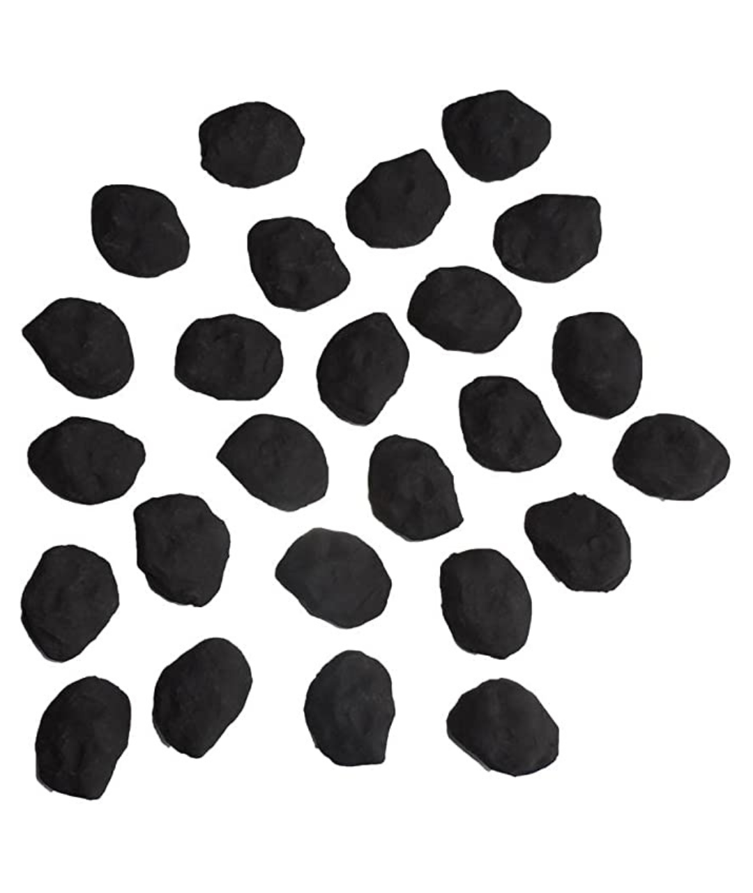 14 Gas fire replacement ceramic refractory small cast coals (BLACK)