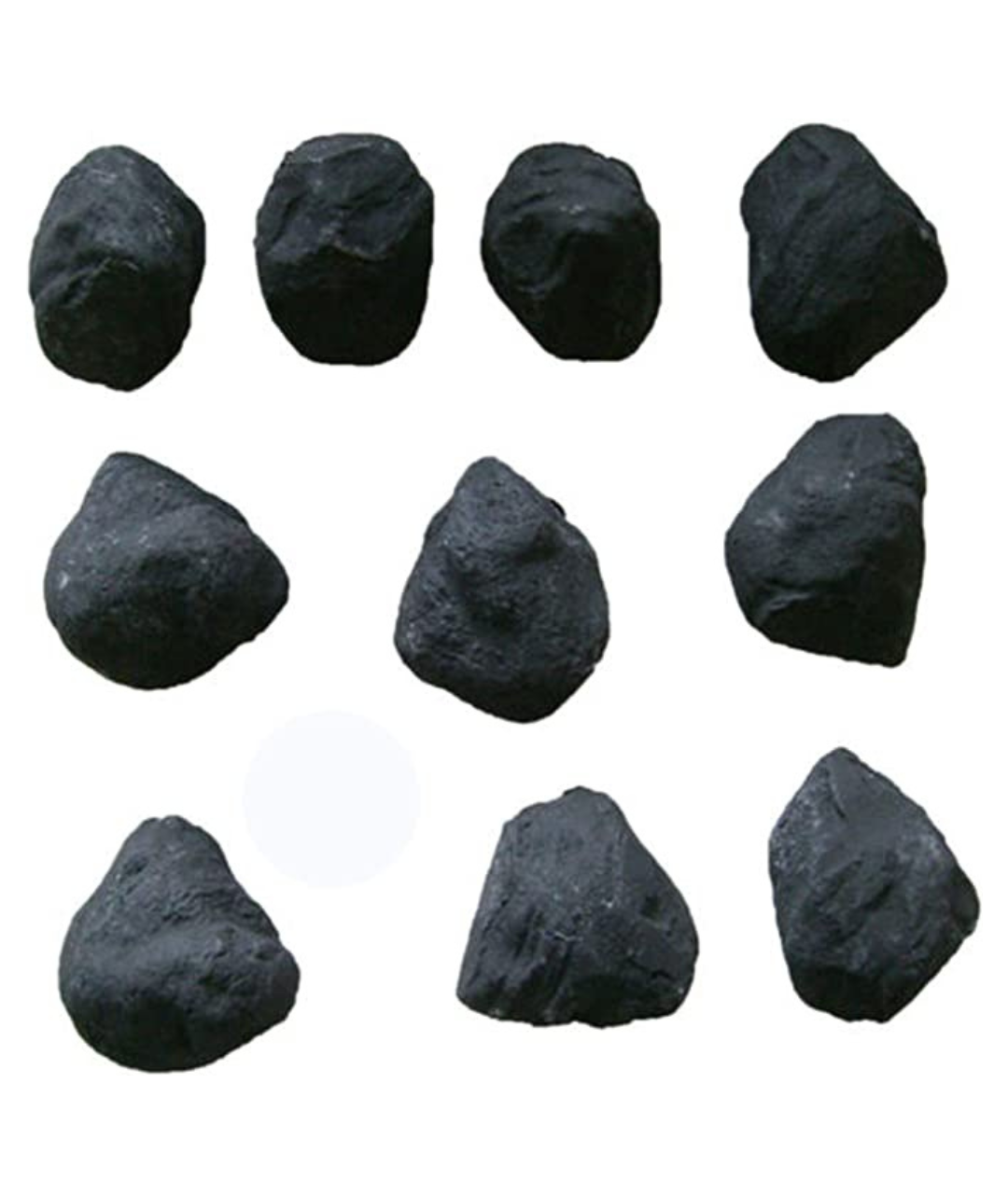 14 Gas fire replacement ceramic refractory small cast coals (BLACK)