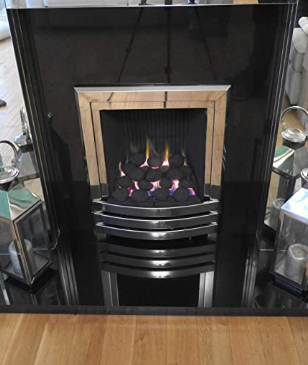14 Gas fire replacement ceramic refractory small cast coals (BLACK)