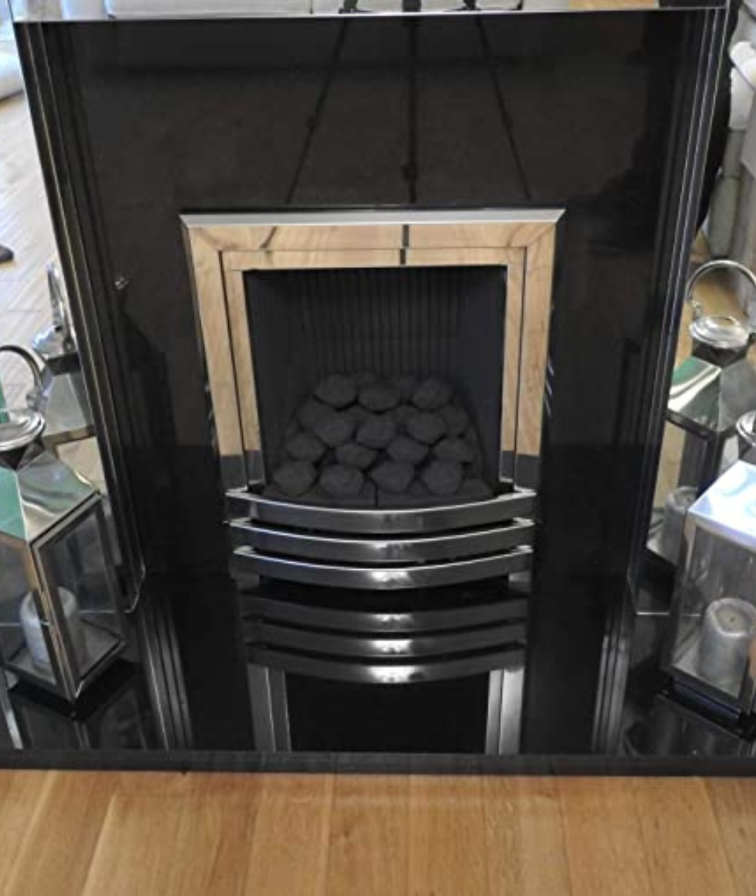 14 Gas fire replacement ceramic refractory small cast coals (BLACK)