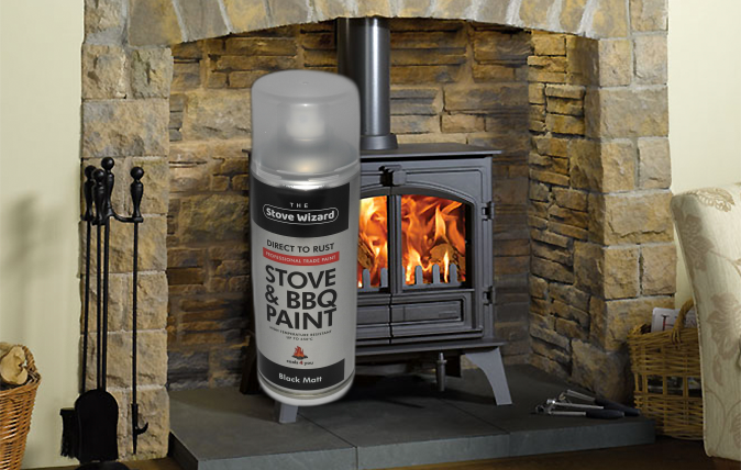 Stove BBQ & Coal- High Temperature Spray paint