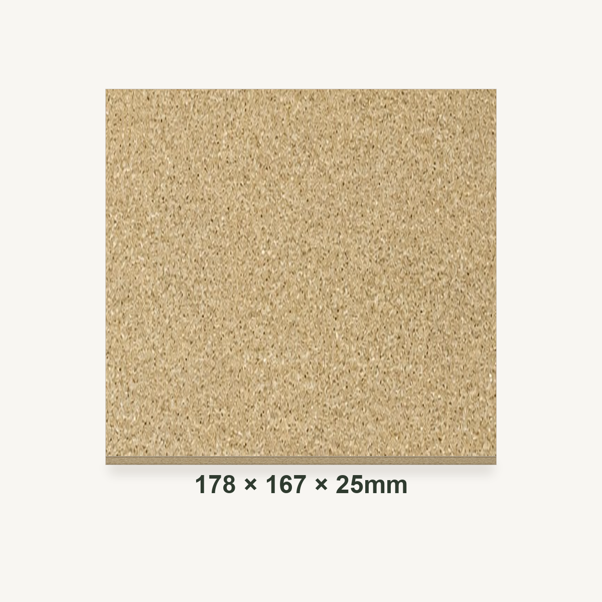 178mm x 167mm x 25mm Vermiculite Fire Brick