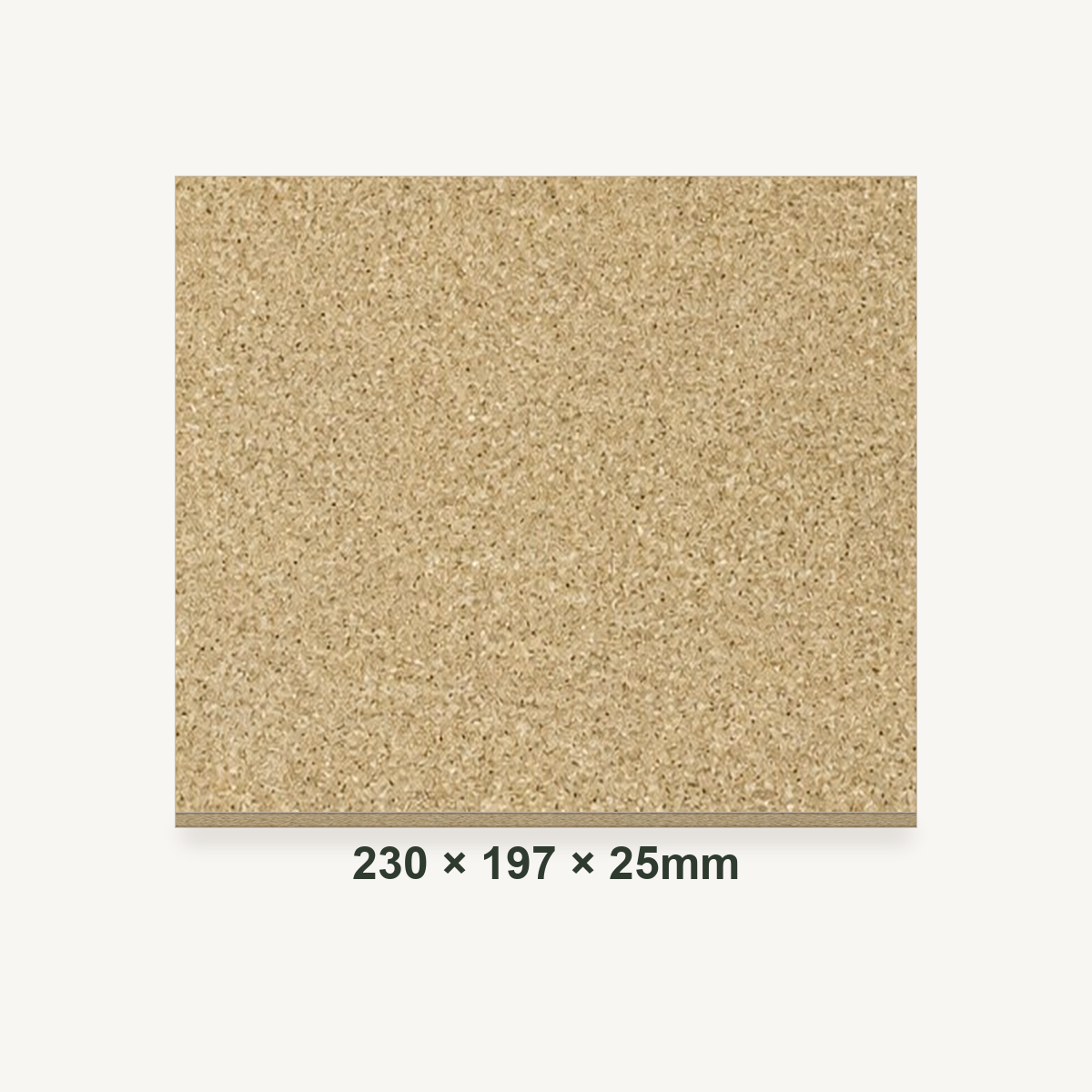 230mm x 197mm x 25mm Vermiculite Fire Brick