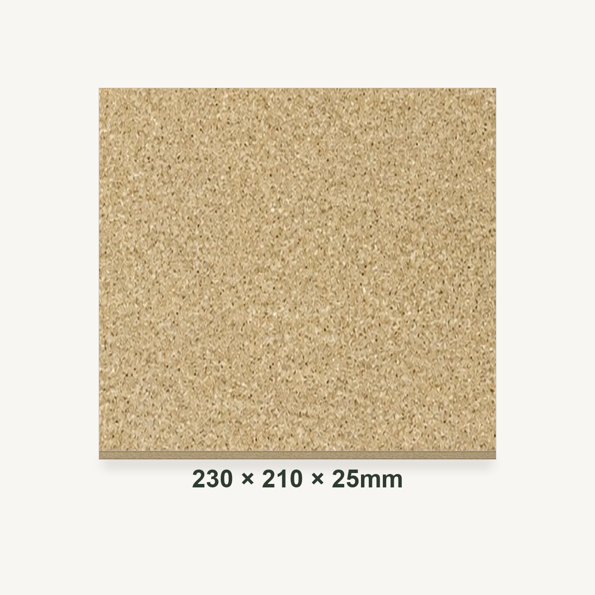 230mm x 210mm x 25mm Vermiculite Fire Brick
