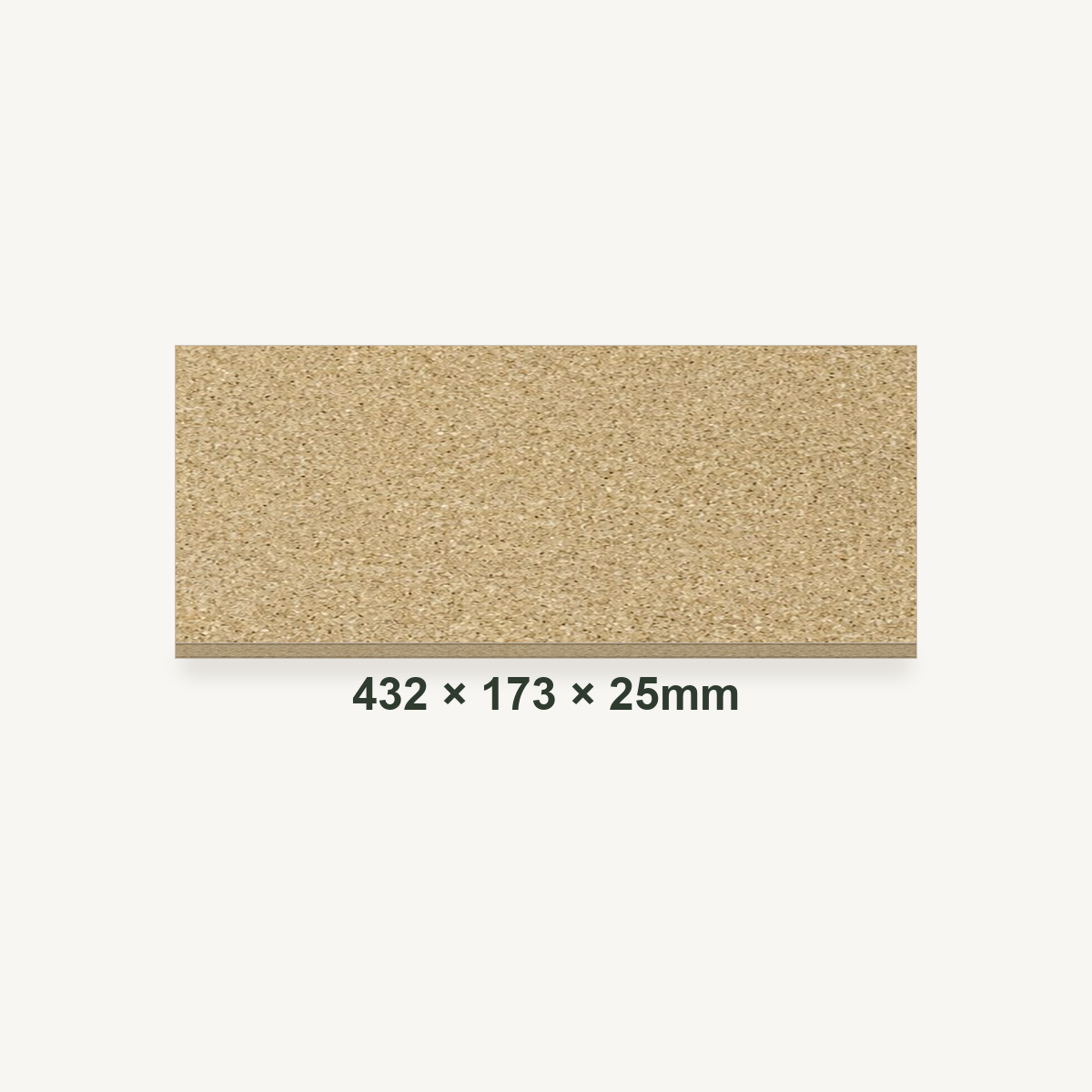 432mm x 173mm x 25mm Vermiculite Fire Brick