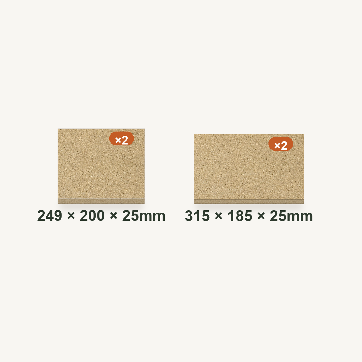 Arada Ecoburn Plus 9 Replacement Fire Brick Set