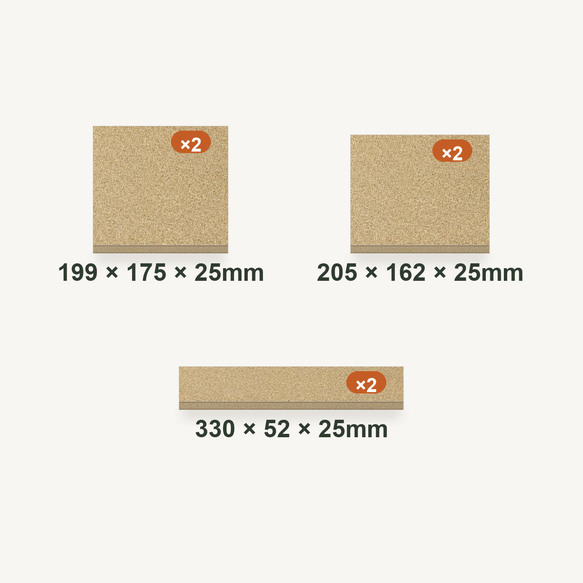 Arada Farringdon Large Replacement Fire Bricks