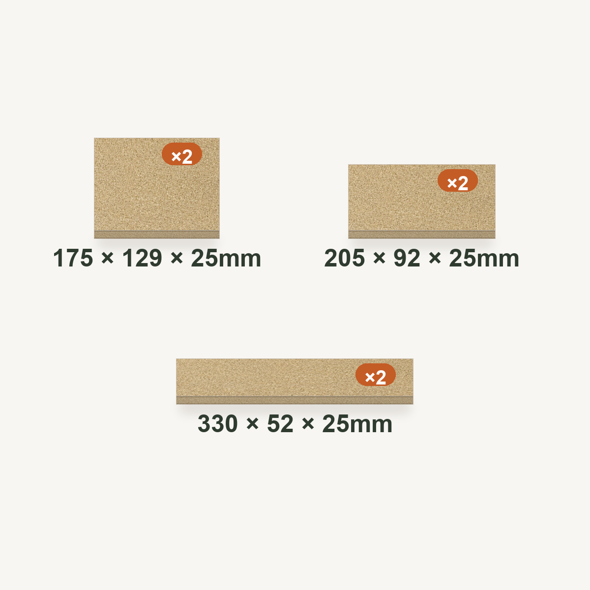 Arada Farringdon Medium Replacement Fire Bricks