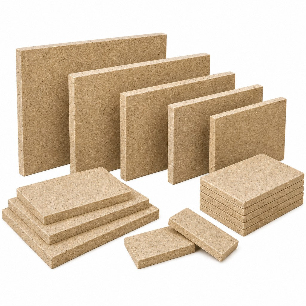 Vermiculite small boards and stove bricks